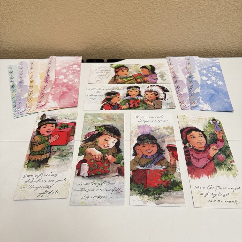 Set Of Six St. Labre Indian School Christmas Cards With Envelopes